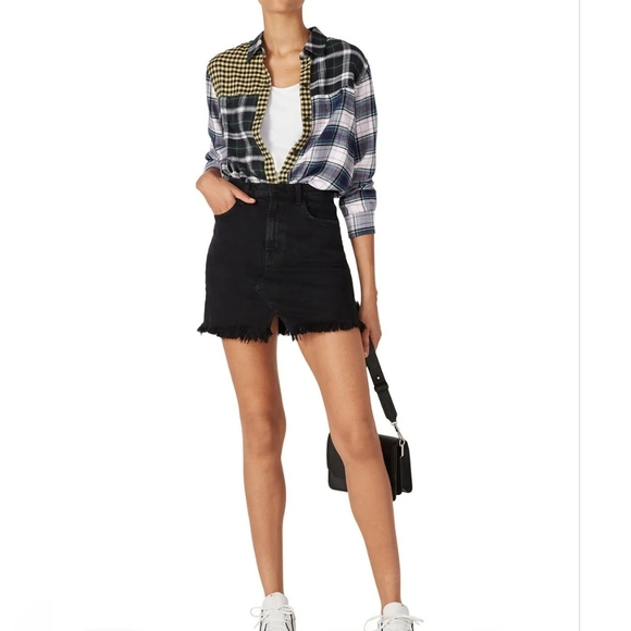 Rails $150 Brando Top in Mixed Brooklyn Plaid Size Xs - Picture 12 of 15